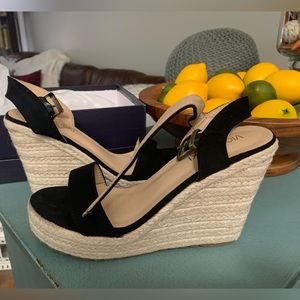 Vickie Vickie wedge hemp heel black 40